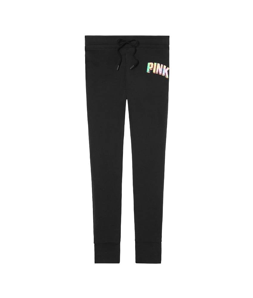 high waist skinny jogger pink