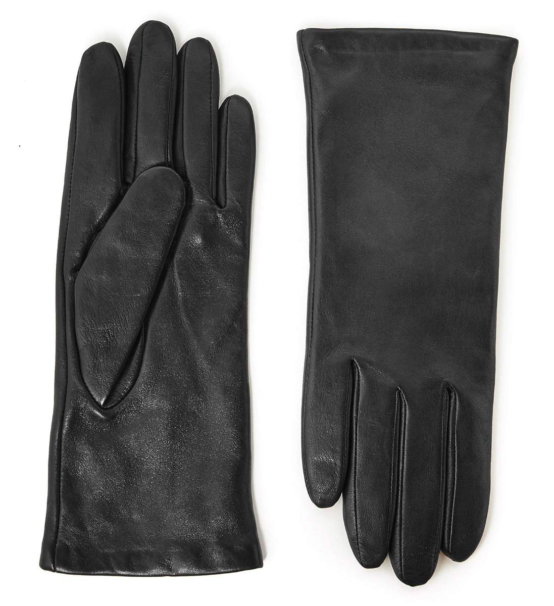 M&S Collection Womens Black Cashmere Lined Leather Driving Gloves Size M | eBay