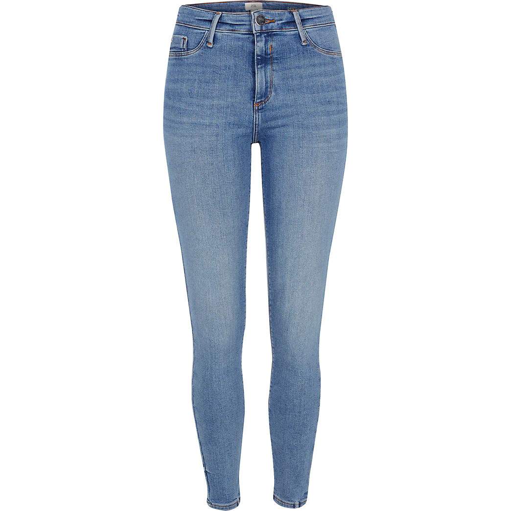 womens blue jean jeggings